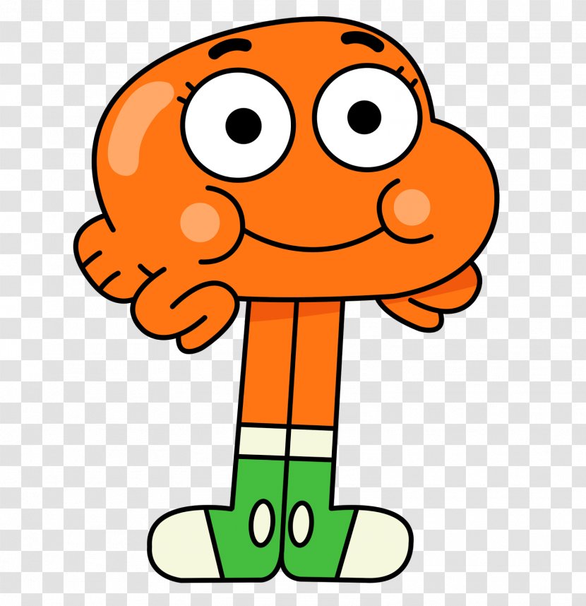 Darwin Watterson Gumball Anais Drawing - Orange - Cartoon Characters ...