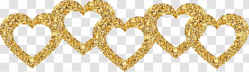 Euclidean Vector Vexel - Heart - Gold Love Design Transparent PNG