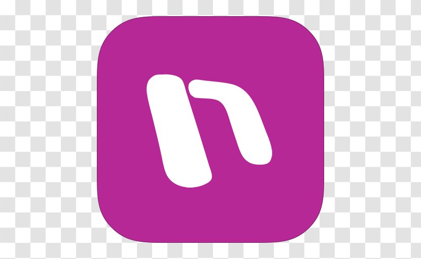 Pink Purple Text Symbol - Microsoft Onenote - MetroUI Office OneNote Transparent PNG