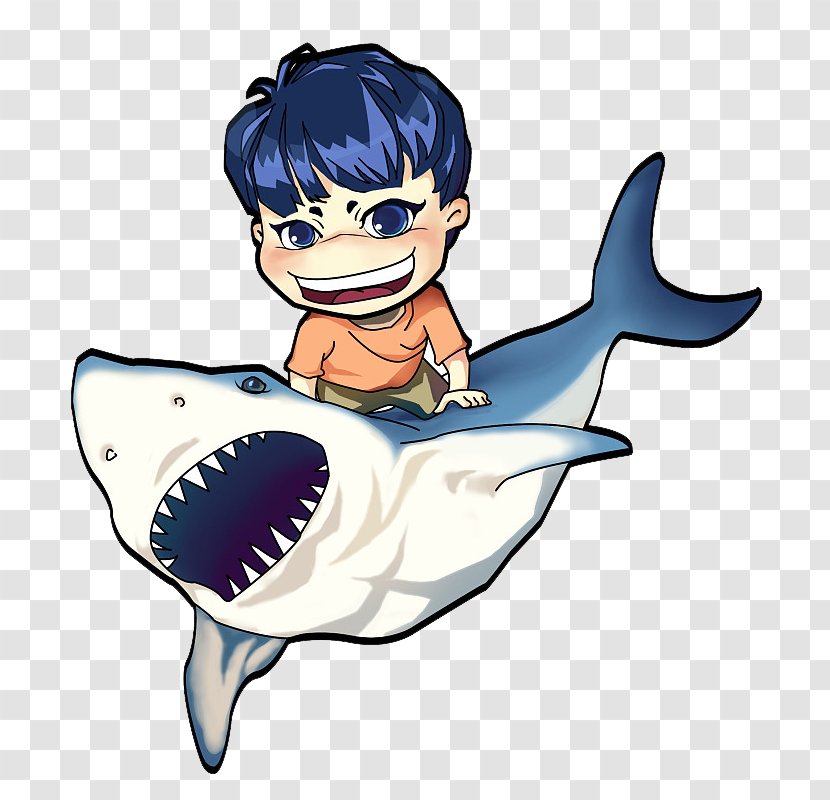 Whale Cartoon Illustration - Watercolor - Free Boy Pull Material Transparent PNG