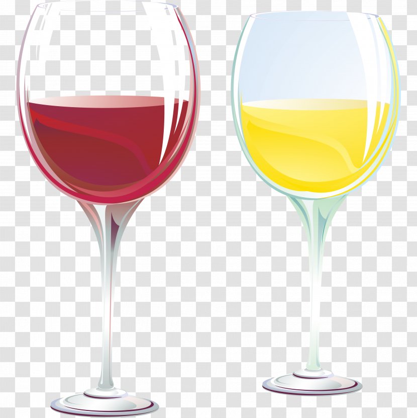 Wine Glass Champagne Cocktail Cup - Clipart Transparent PNG