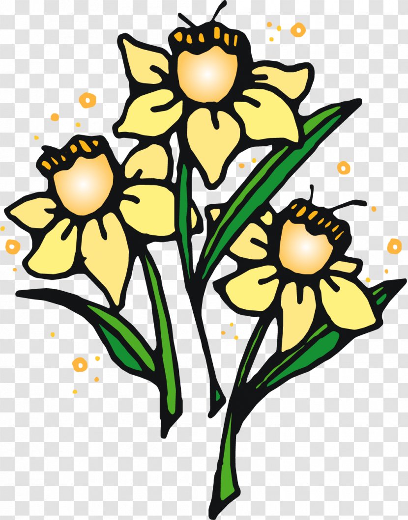 Floral Design Cut Flowers Art - Petal - Creative Daffodils Transparent PNG