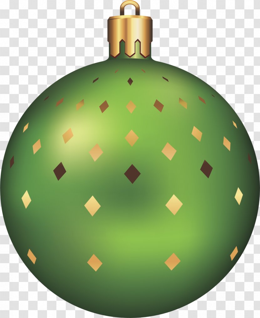 Christmas Ornament Decoration Clip Art - Green - Plates Transparent PNG