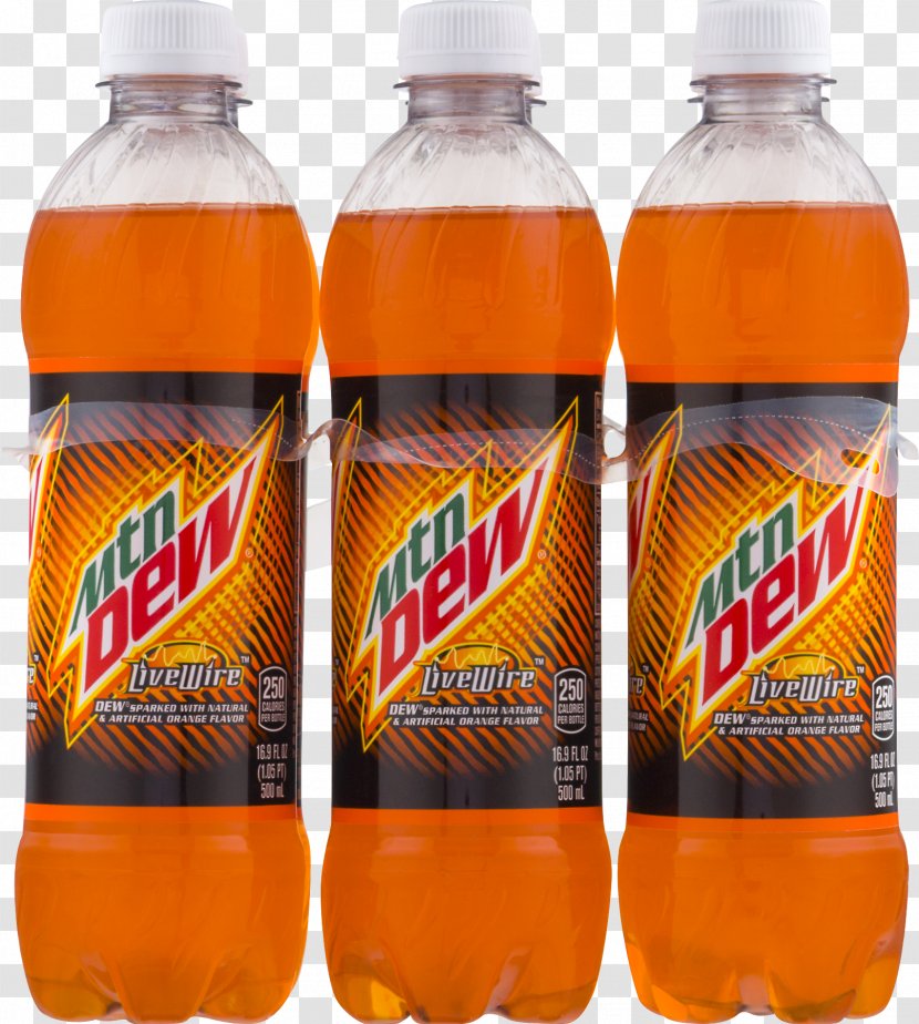 Fizzy Drinks Orange Soft Drink Carbonated Water Mountain Dew - Highfructose Corn Syrup Transparent PNG