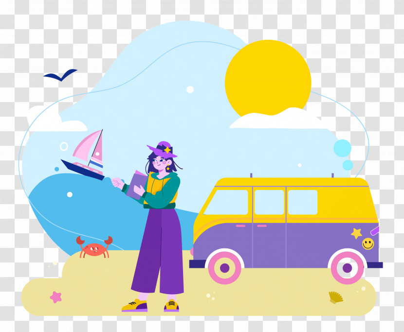 Seashore Day Vacation Travel Transparent PNG