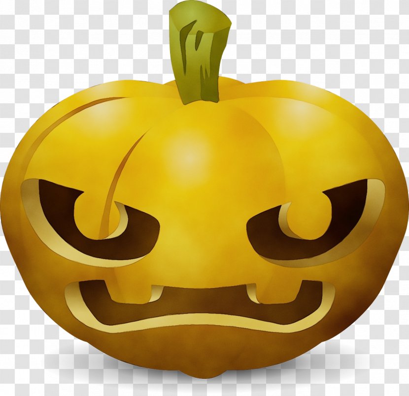 Cartoon Halloween Pumpkin - Cucurbita Maxima - Happy Emoticon Transparent PNG