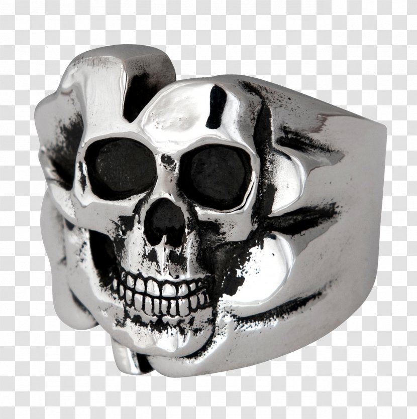 Silver Skull Body Jewellery - Scary Transparent PNG