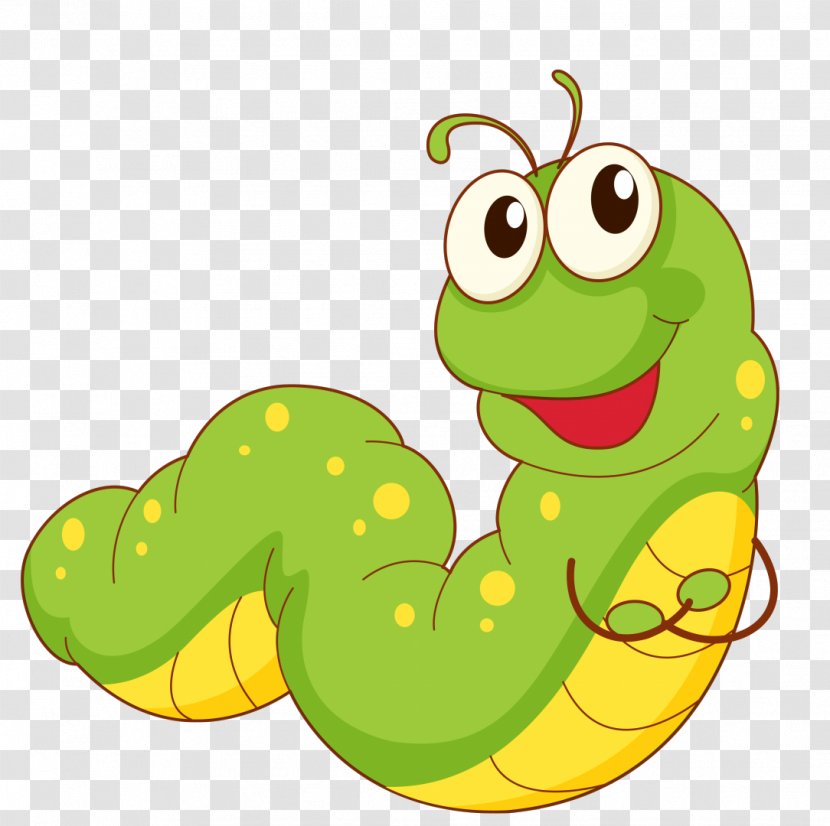 Worm Clip Art - Tree Frog - Caterpillar Transparent PNG