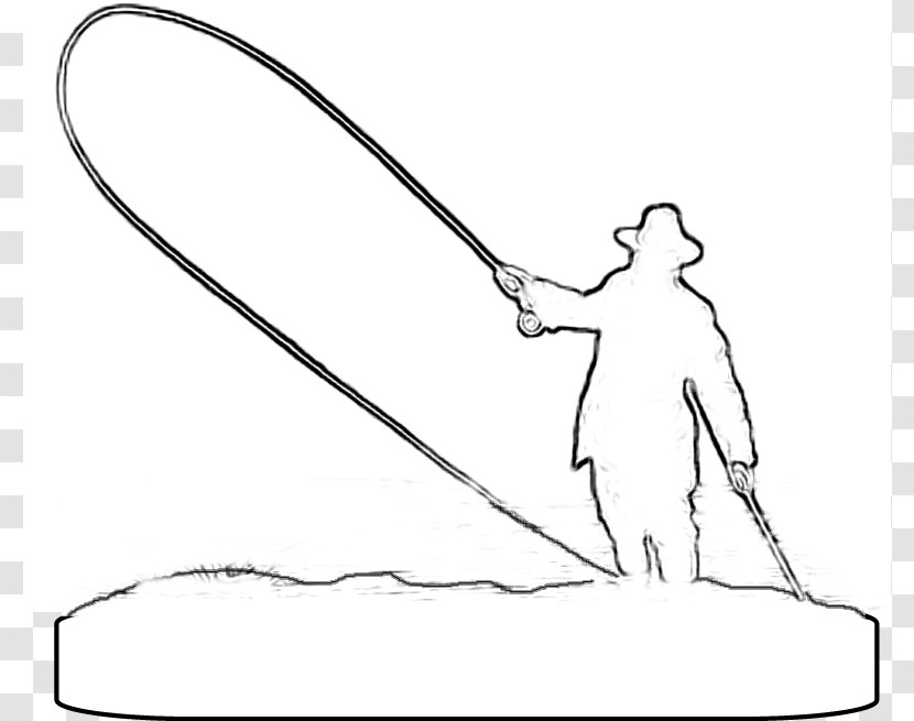 Fly Fishing Drawing Rods Clip Art - Graduation Cap Drawings Transparent PNG