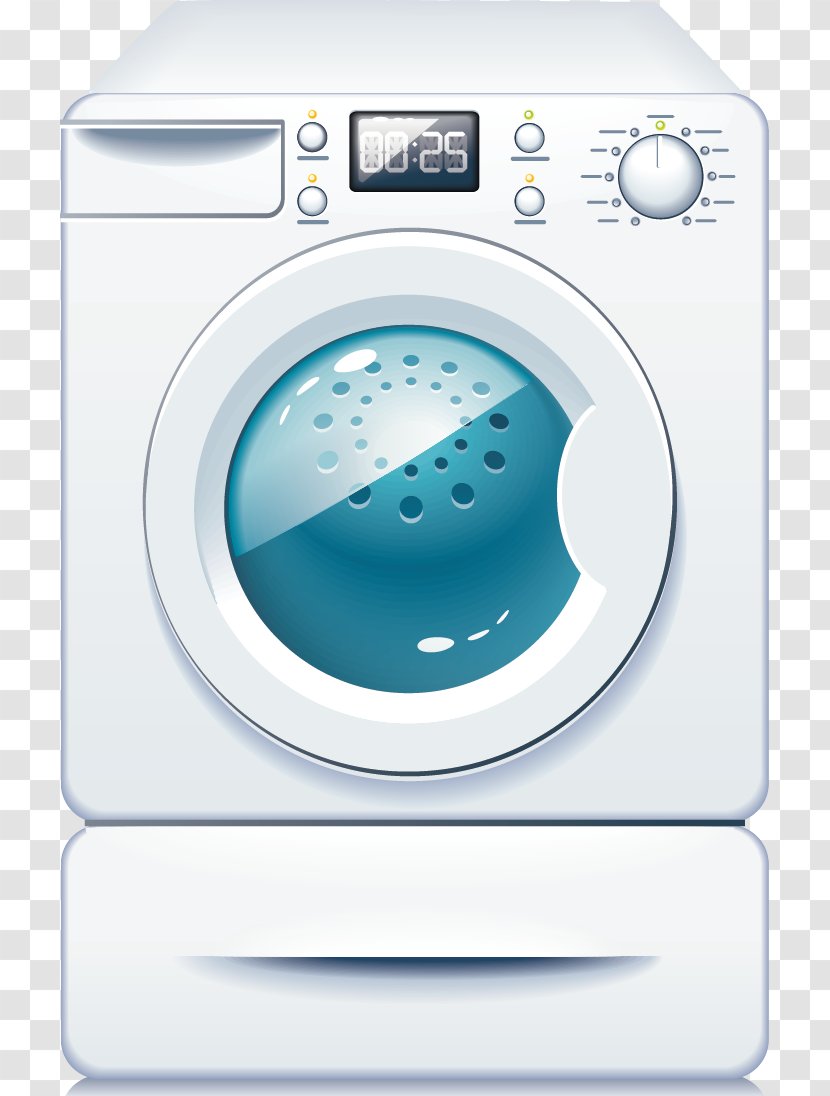 Washing Machine Cartoon - Major Appliance Transparent PNG