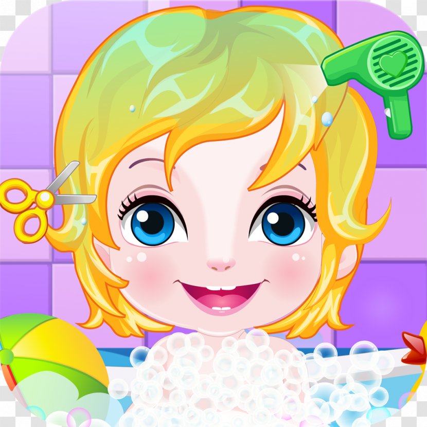 Happy Baby Hairdresser Game HD Android Perfect Braid 2 Summer Braids Strawberry Cheesecake Cooking - Cartoon Transparent PNG