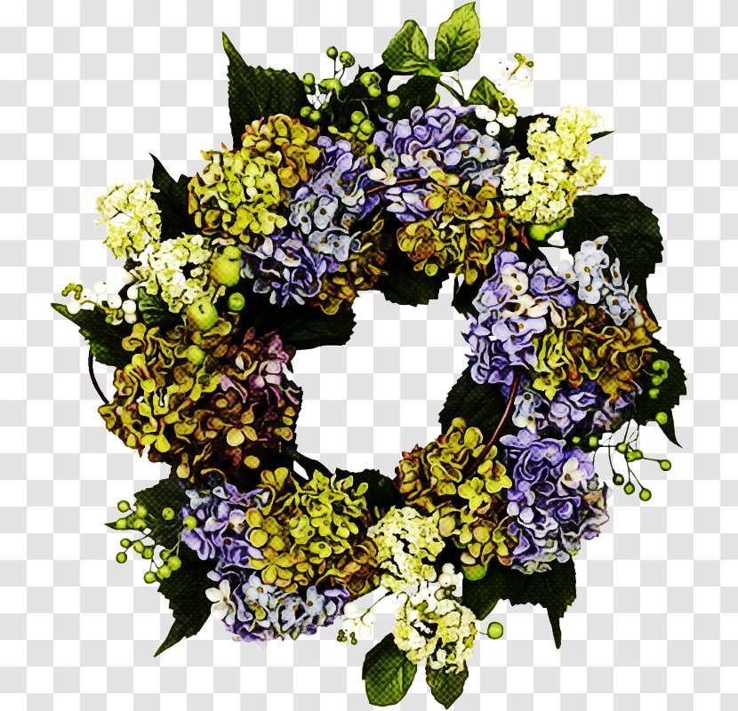 Wreath Flower Cut Flowers Plant Lilac - Hydrangeaceae Hydrangea Transparent PNG