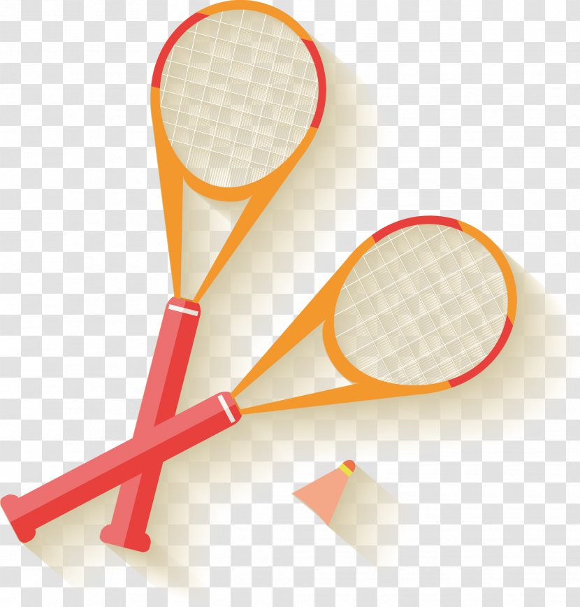 Badminton Racket Tennis - Equipment And Supplies - Vector Transparent PNG