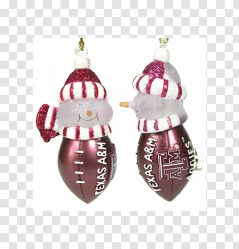 Texas A&M Aggies Football University Christmas Ornament Earring Light - Decoration Transparent PNG
