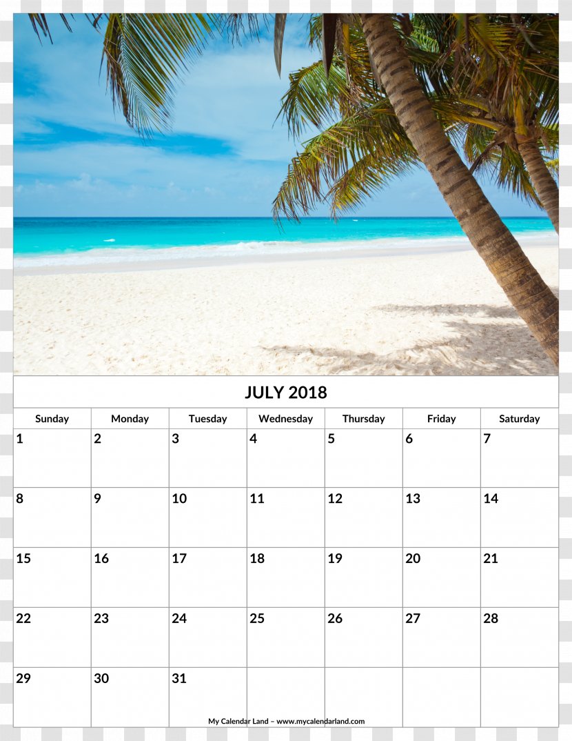 Calendar 0 Public Holiday June Personal Organizer - July 2018 Transparent PNG