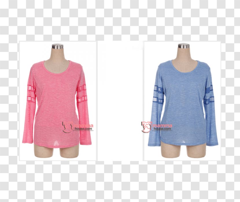 Sleeve Shoulder Dress Blouse Outerwear - Line Pink Transparent PNG