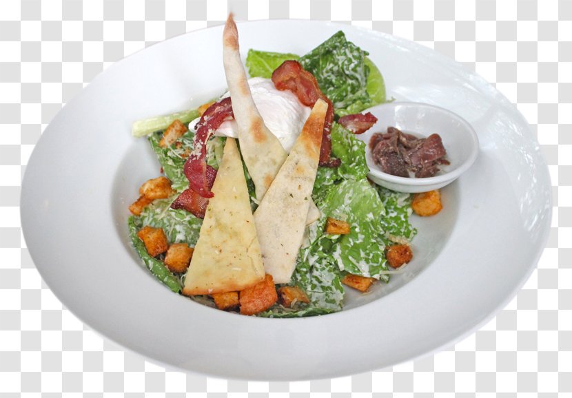 Caesar Salad Pizza Open Sandwich Cream - Bread Transparent PNG