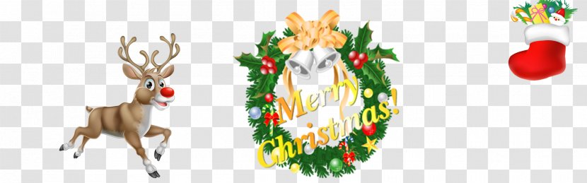 Christmas Wreath - Reindeer - Creative Transparent PNG