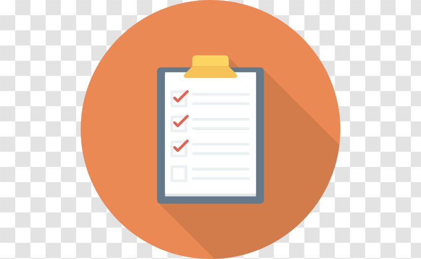 Clipboard Icon - Advertising - Orange Transparent PNG