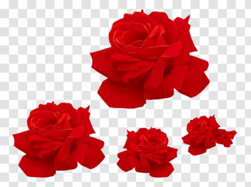 Red Flower Fold - Chemical Element - Petal Transparent PNG