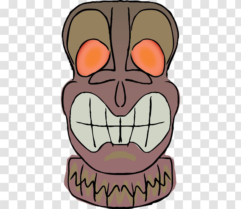 Tiki Bar Clip Art - Facial Expression - Mouth Transparent PNG