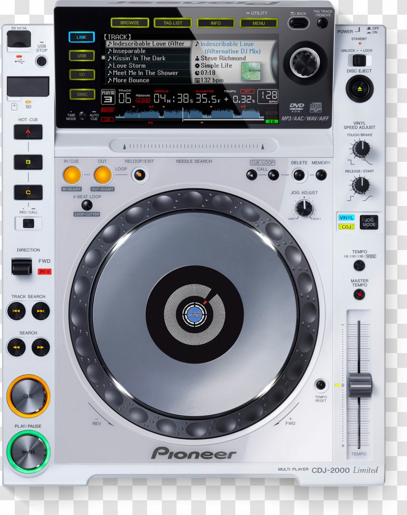 CDJ-2000 CDJ-900 Pioneer DJ DJM - Cartoon - Dj Transparent PNG