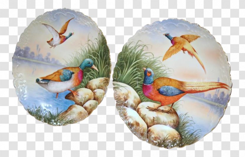 Limoges Bird Porcelain Rock China Painting - Painted Fish - Hand Birds Transparent PNG