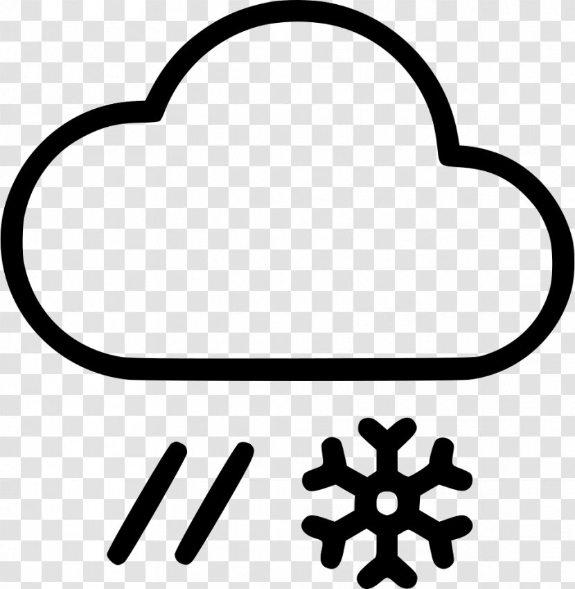 Clip Art Vector Graphics Rain And Snow Mixed - Line - Flakes Icon Transparent PNG