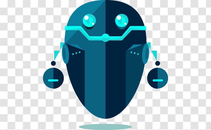 Artificial Intelligence Robotics Chatbot Icon - Turquoise - Robot Transparent PNG