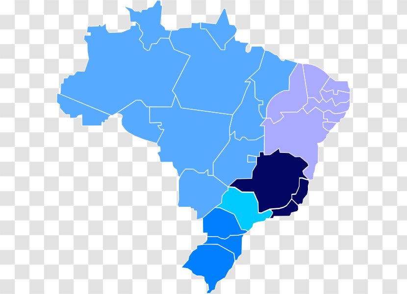 Brazil Map Clip Art - Area Transparent PNG