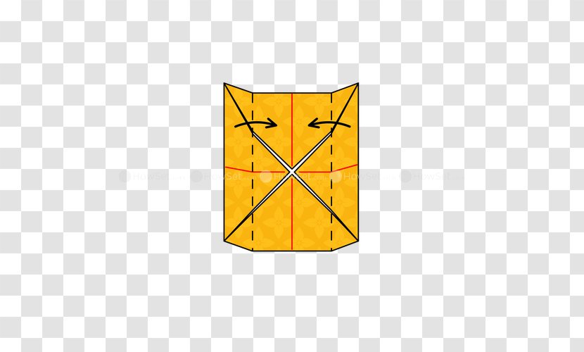 Origami How-to Animation Yellow Pattern - Triangle - Paper Box Transparent PNG