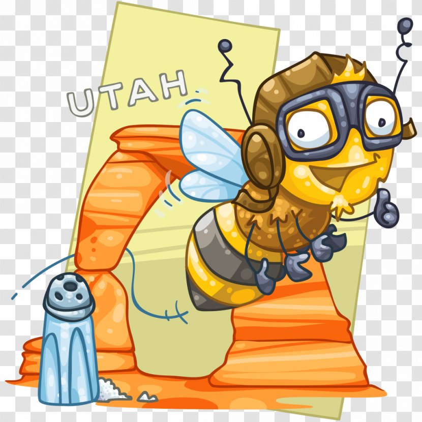 Honey Bee Insect Clip Art - Character Transparent PNG
