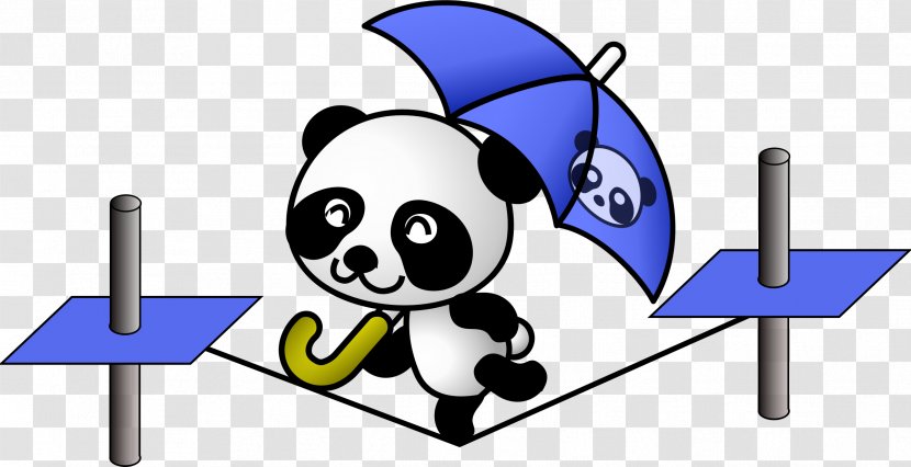 Giant Panda Umbrella Clip Art - Flower Transparent PNG