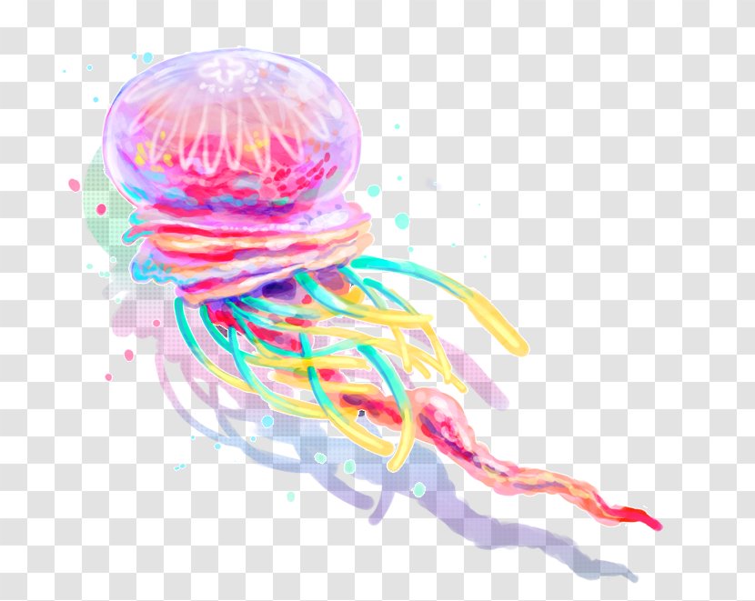 Lion's Mane Jellyfish Transparency And Translucency Clip Art - Pink - Jelly Transparent PNG