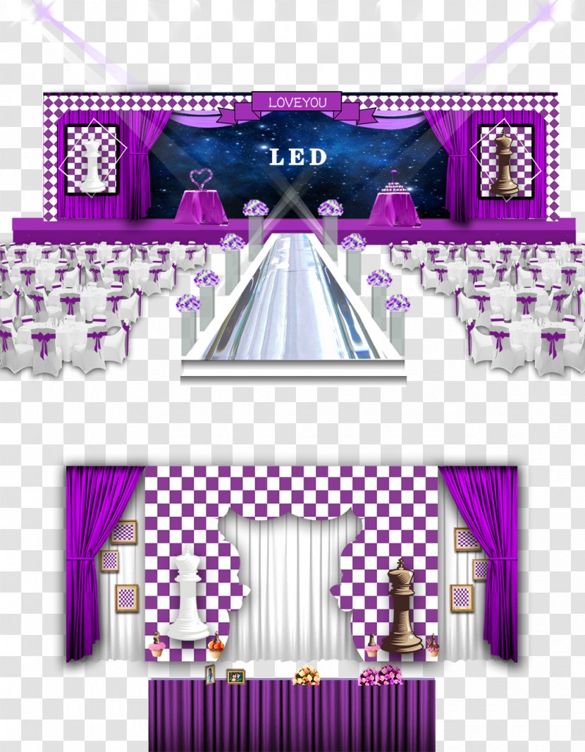 Wedding Purple - Resource - Creative Arrangement Transparent PNG