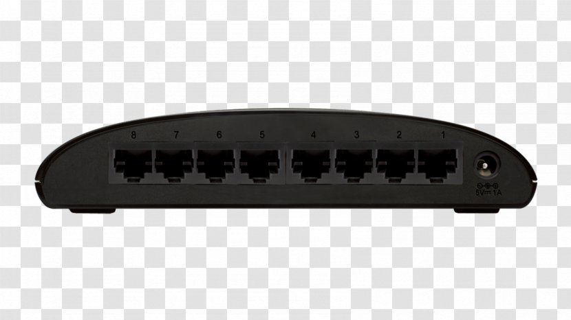 Network Switch Fast Ethernet D-Link DES 1008D - Ports Transparent PNG