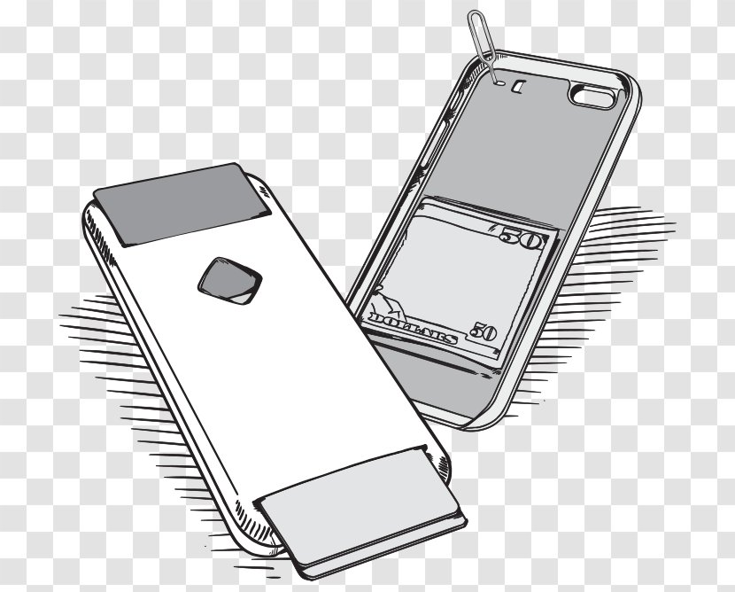 Telephony Line - Hardware - Phone Sketch Transparent PNG