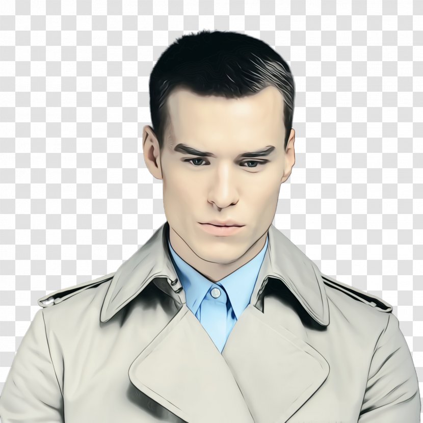 Face Forehead Chin Male White-collar Worker - Outerwear - Gentleman Transparent PNG