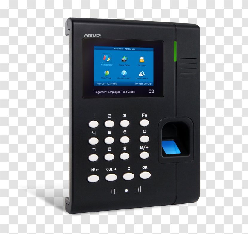 Time And Attendance Access Control & Clocks Proximity Card Radio-frequency Identification - Computer Software - System Transparent PNG