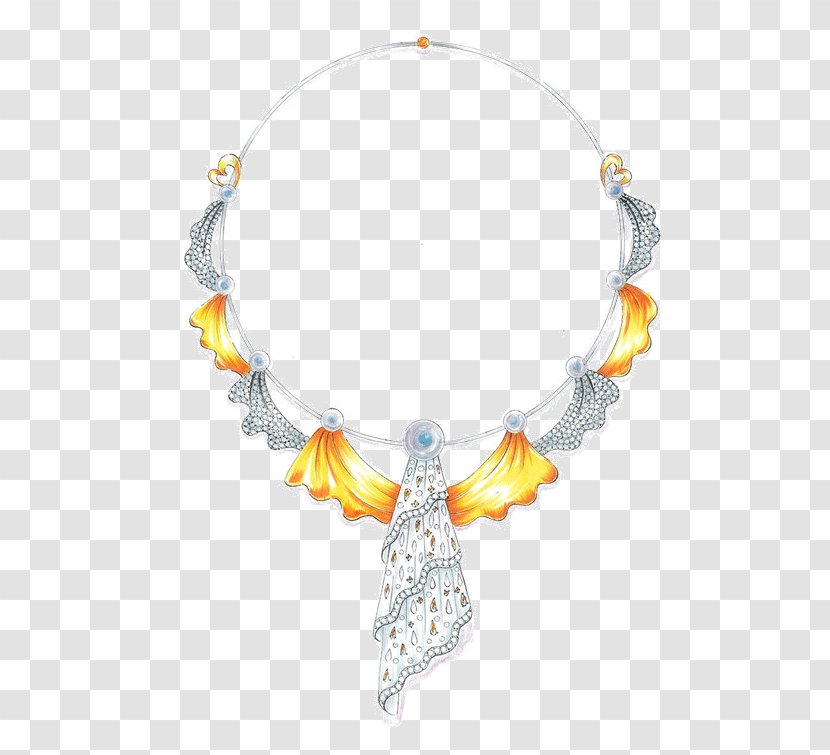 Necklace U9996u98fe Jewellery - Silver - Beautiful Diamond Transparent PNG