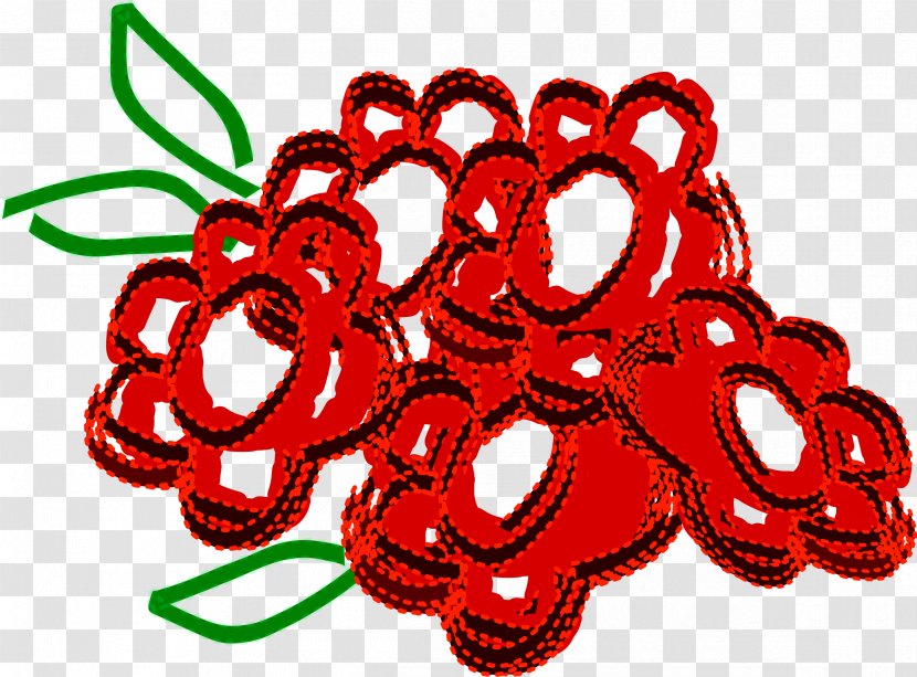 Clip Art Fruit Text Messaging RED.M - Red - Open Locket Flowers Transparent PNG