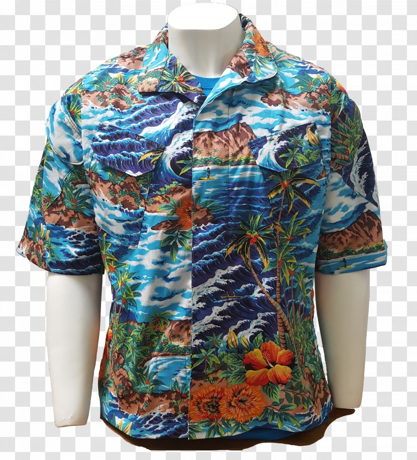 Blouse T-shirt Sleeve Aloha Shirt - Silk Transparent PNG