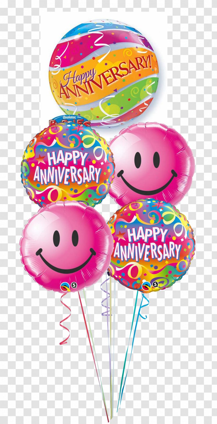 Balloon Connecticut Confetti Anniversary - Happiness Transparent PNG