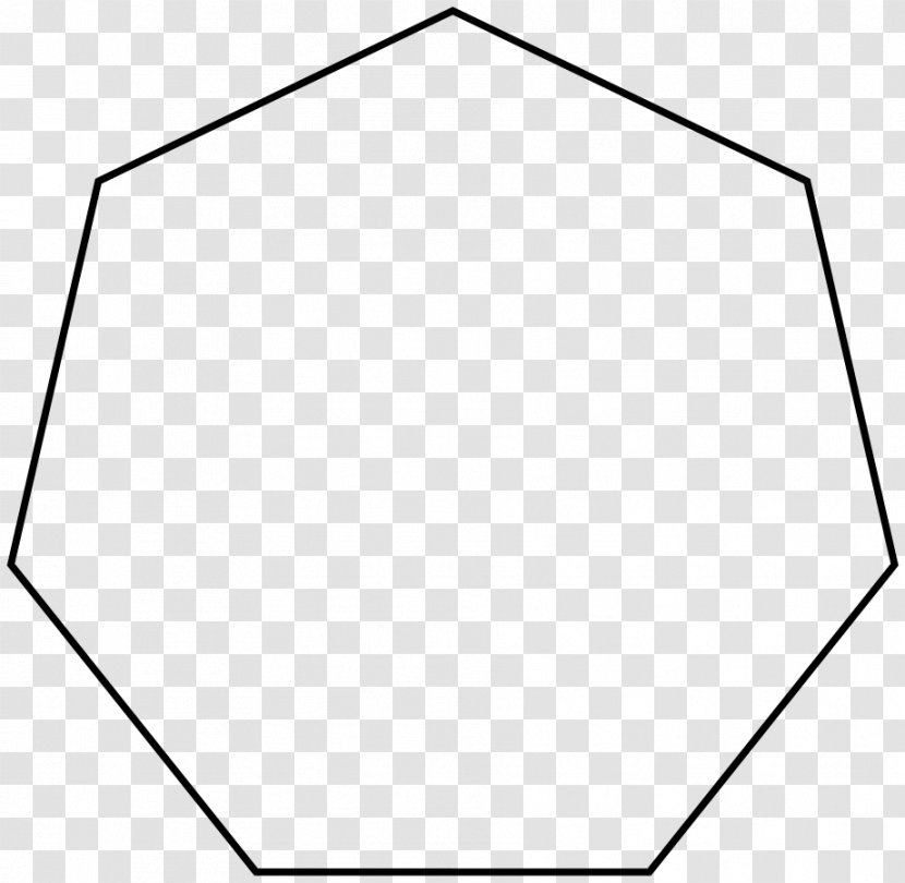 Heptagon Regular Polygon Cycloheptane Geometry - Shape Transparent PNG