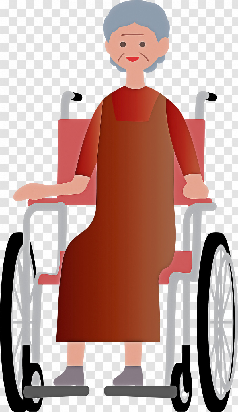 Grandma Wheelchair Transparent PNG