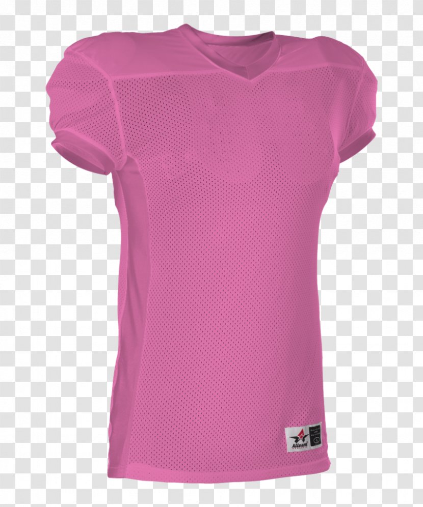 T-shirt Sleeve Jersey Shoulder - Magenta - Pink Bowling Uniform Transparent PNG