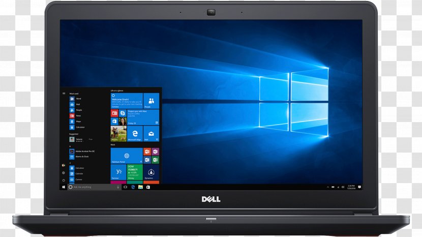 Laptop Dell Vostro Inspiron Windows 10 - Netbook Transparent PNG
