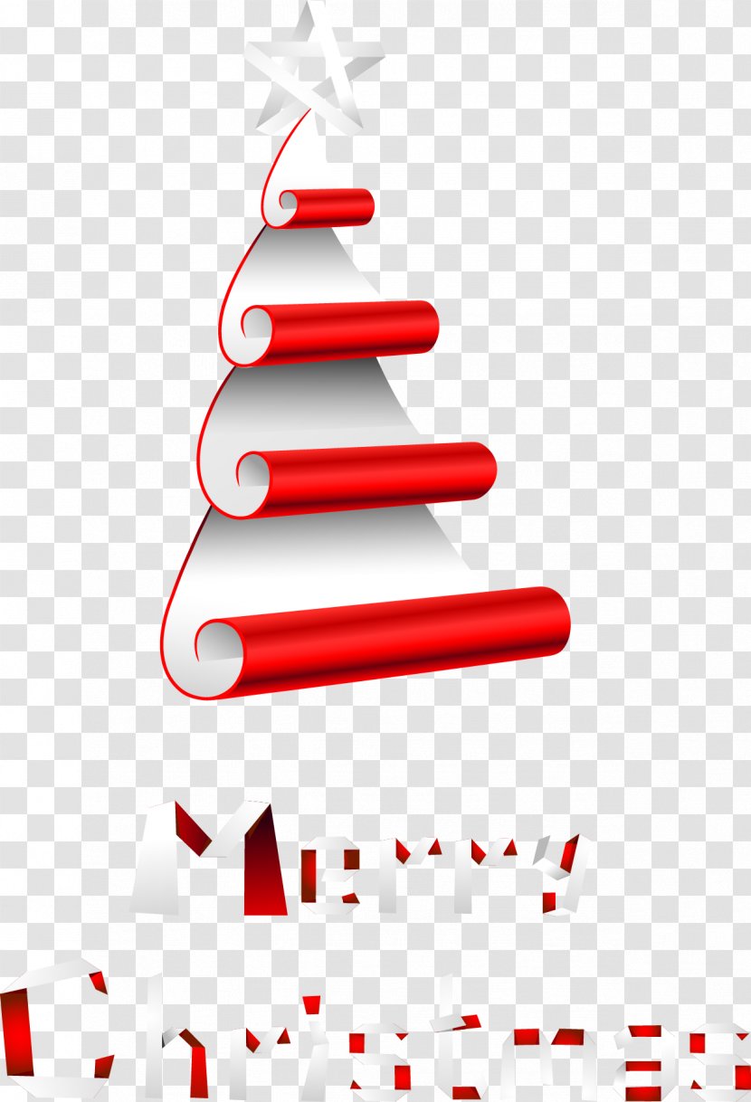 Christmas Tree - Text - Vector Transparent PNG