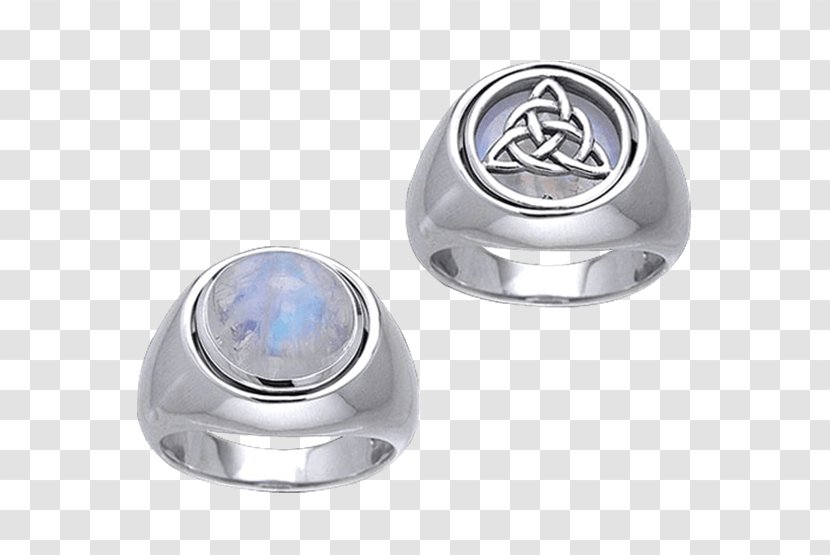 Gemstone Pentacle Wicca Pentagram Earring - Moonstone Transparent PNG