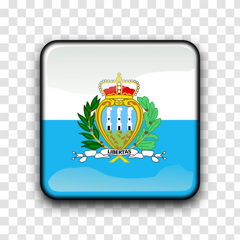 Flag Of San Marino SMtv Baden - Symbol - Crest Transparent PNG
